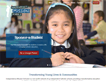 Tablet Screenshot of independencemissionschools.org